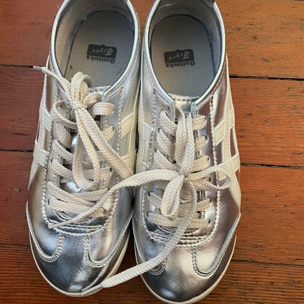 New Onitsuka Tiger Mexico 66 'Chrome Silver' Sneakers, EU 39.5/US 7
